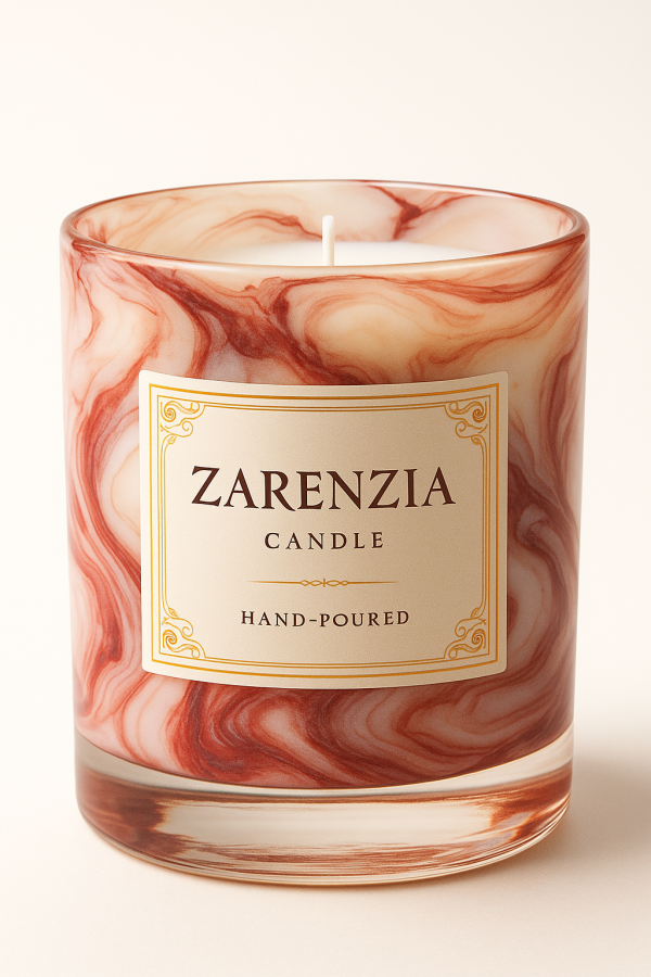 Vela de fresa con vainilla