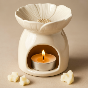 Quemador de cera floral