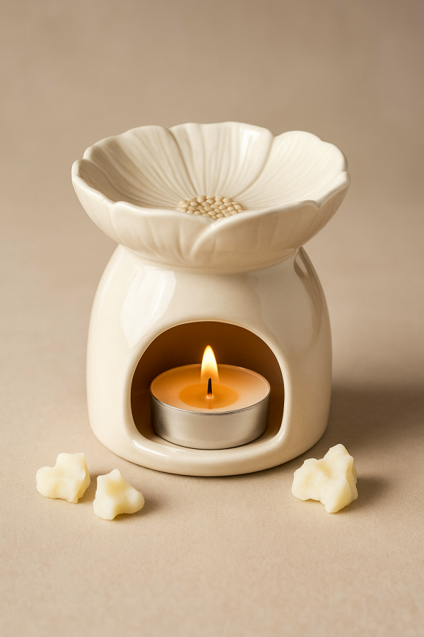 Quemador de cera floral